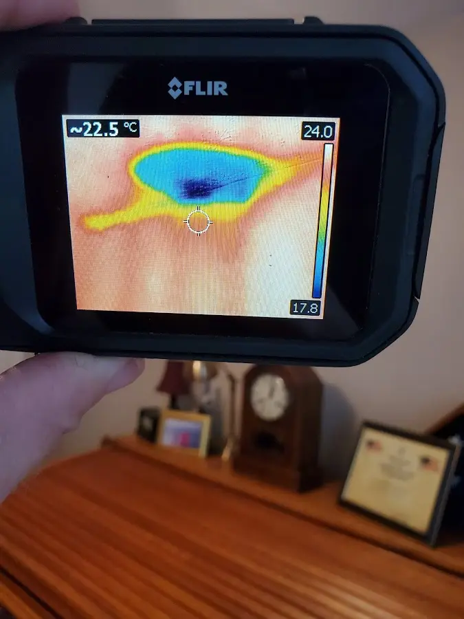 Thermal imaging inspection for water damage in Moyock