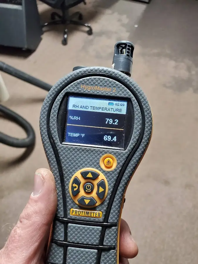 Moisture meter humidity assessment for Mold Remediation & Removal in Moyock